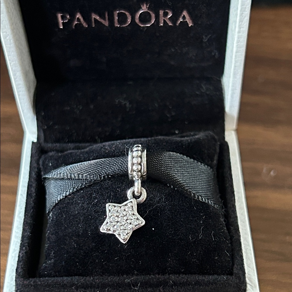Authentic Pandora cz Pave Sparkling Star charm